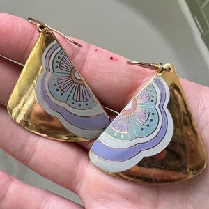 Laurel Burch enamel earrings